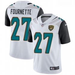 Men Nike Jacksonville Jaguars 27 Leonard Fournette White Vapor Untouchable Limited Player NFL Jersey