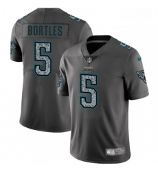 Men Nike Jacksonville Jaguars 5 Blake Bortles Gray Static Vapor Untouchable Limited NFL Jersey