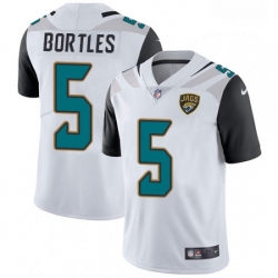 Men Nike Jacksonville Jaguars 5 Blake Bortles White Vapor Untouchable Limited Player NFL Jersey