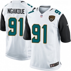 Men Nike Jacksonville Jaguars 91 Yannick Ngakoue Game White NFL Jersey