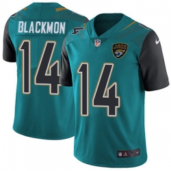 Nike Jaguars #14 Justin Blackmon Teal Green Team Color Mens Stitched NFL Vapor Untouchable Limited Jersey