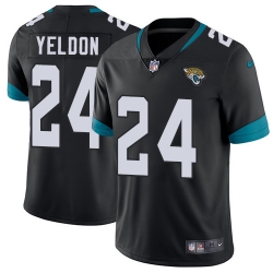 Nike Jaguars #24 T J  Yeldon Black Team Color Men Stitched NFL Vapor Untouchable Limited Jersey