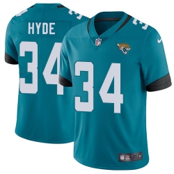 Nike Jaguars #34 Carlos Hyde Teal Green Alternate Men Stitched NFL Vapor Untouchable Limited Jersey