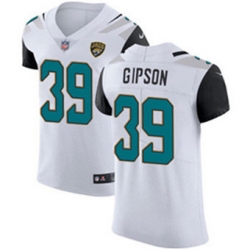 Nike Jaguars #39 Tashaun Gipson White Mens Stitched NFL Vapor Untouchable Elite Jersey