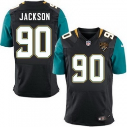 Nike Jaguars #90 Malik Jackson Black Alternate Mens Stitched NFL Elite Jersey