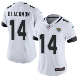 Nike Jaguars #14 Justin Blackmon White Womens Stitched NFL Vapor Untouchable Limited Jersey