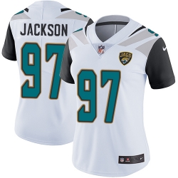 Nike Jaguars #97 Malik Jackson White Womens Stitched NFL Vapor Untouchable Limited Jersey