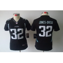 Women Nike Jacksonville Jaguars 32# Maurice Jones-Drew Black Color[NIKE LIMITED Jersey]