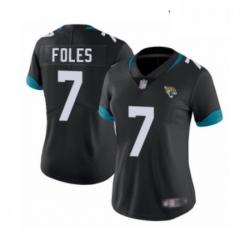 Womens Jacksonville Jaguars 7 Nick Foles Black Team Color Vapor Untouchable Limited Player Football Jersey