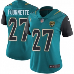 Womens Nike Jacksonville Jaguars 27 Leonard Fournette Elite Teal Green Team Color NFL Jersey