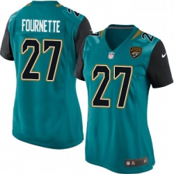 Womens Nike Jacksonville Jaguars 27 Leonard Fournette Game Teal Green Team Color NFL Jersey