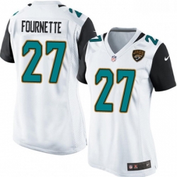 Womens Nike Jacksonville Jaguars 27 Leonard Fournette Game White NFL Jersey