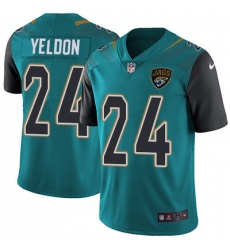 Nike Jaguars #24 T J Yeldon Teal Green Team Color Youth Stitched NFL Vapor Untouchable Limited Jersey