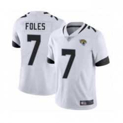 Youth Jacksonville Jaguars 7 Nick Foles White Vapor Untouchable Limited Player Football Jersey