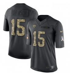 Youth Nike Jacksonville Jaguars 15 Allen Robinson Limited Black 2016 Salute to Service NFL Jersey