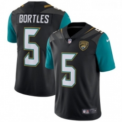 Youth Nike Jacksonville Jaguars 5 Blake Bortles Black Alternate Vapor Untouchable Limited Player NFL Jersey