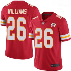 Chiefs 26 Damien Williams Red Team Color Men Stitched Football Vapor Untouchable Limited Jersey