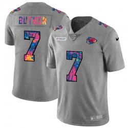 Kansas City Chiefs 7 Harrison Butker Men Nike Multi Color 2020 NFL Crucial Catch NFL Jersey Greyheather