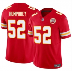 Men  Kansas City Chiefs 52 Creed Humphrey Red 2024 F U S E Vapor Untouchable Limited Stitched Football Jersey