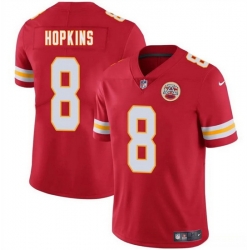 Men  Kansas City Chiefs 8 DeAndre Hopkins Red Vapor Untouchable Limited Stitched Football Jersey