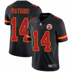 Men Nike Kansas City Chiefs 14 Sammy Watkins Limited Black Rush Vapor Untouchable NFL Jersey