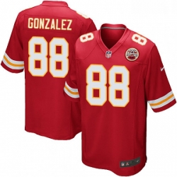 Men Nike Kansas City Chiefs 88 Tony Gonzalez Game Red Team Color NFL Jersey