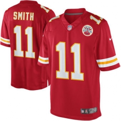 Mens Kansas City Chiefs Alex Smith Nike Red Team Color Limited Jersey