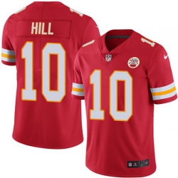 Nike Chiefs #10 Tyreek Hill Red Mens Stitched NFL Limited Rush Jersey