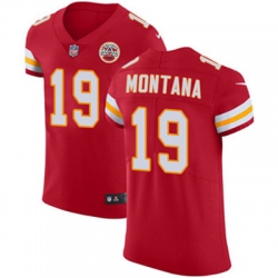 Nike Chiefs #19 Joe Montana Red Team Color Mens Stitched NFL Vapor Untouchable Elite Jersey