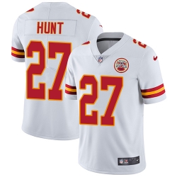 Nike Chiefs #27 Kareem Hunt White Mens Stitched NFL Vapor Untouchable Limited Jersey