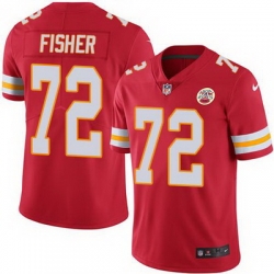 Nike Chiefs #72 Eric Fisher Red Team Color Mens Stitched NFL Vapor Untouchable Limited Jersey