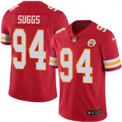 Nike Chiefs 94 Terrell Suggs Red Team Color Men Stitched NFL Vapor Untouchable Limited Jersey