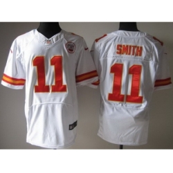 Nike Kansas City Chiefs 11 Alex Smith White Elite NFL Jersey