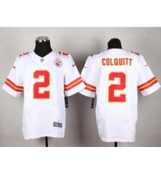 Nike Kansas City Chiefs 2 Dustin Colquitt White Elite NFL Jersey