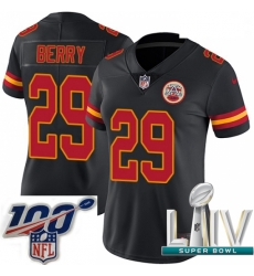 2020 Super Bowl LIV Women Nike Kansas City Chiefs #29 Eric Berry Limited Black Rush Vapor Untouchable NFL Jersey