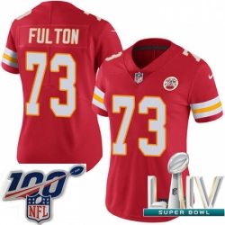 2020 Super Bowl LIV Women Nike Kansas City Chiefs #73 Zach Fulton Red Team Color Vapor Untouchable Limited Player NFL Jersey