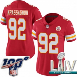 2020 Super Bowl LIV Women Nike Kansas City Chiefs #92 Tanoh Kpassagnon Red Team Color Vapor Untouchable Limited Player NFL Jersey