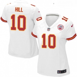 Womens Nike Kansas City Chiefs 10 Tyreek Hill Game White NFL Jersey