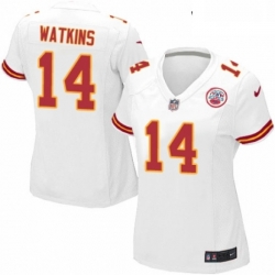 Womens Nike Kansas City Chiefs 14 Sammy Watkins Game White NFL Jersey