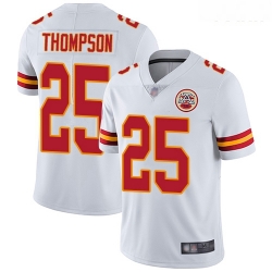 Chiefs #25 Darwin Thompson White Youth Stitched Football Vapor Untouchable Limited Jersey