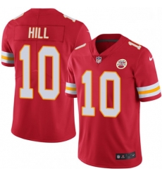 Youth Nike Kansas City Chiefs 10 Tyreek Hill Red Team Color Vapor Untouchable Limited Player NFL Jersey