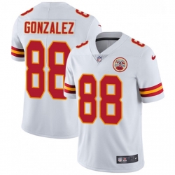 Youth Nike Kansas City Chiefs 88 Tony Gonzalez White Vapor Untouchable Limited Player NFL Jersey