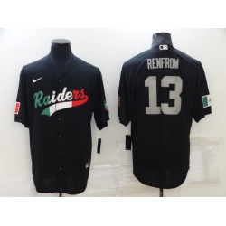 Men Las Vegas Raiders 13 Hunter Renfrow Black Mexico Stitched Jerse