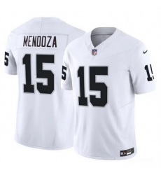 Men Las Vegas Raiders  15 Fernando Mendoza White 2026 Draft F U S E  Vapor Untouchable Limited Stitched Football Jersey