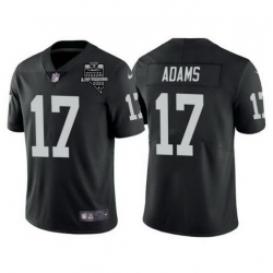 Men Las Vegas Raiders 17 Davante Adams Black With 2020 Inaugural Season Patch Vapor Limited Stitched jersey