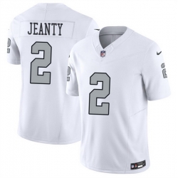 Men Las Vegas Raiders  2 Ashton Jeanty White 2026 F U S E  Color Rush Vapor Untouchable Limited Stitched Football Jersey