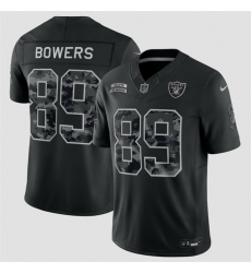 Men Las Vegas Raiders  89 Brock Bowers Black F U S E  2026 Salute to Service Limited Stitched Football Jersey