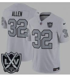 Men Las Vegas Raiders Marcus ALlen White Silver Patch F U S E Stitched Jersey Men Las Vegas Raiders Marcus ALlen White Silver Patch F U S E Stitched Jersey