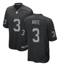 Men Las Vegas Raiders White #3 Black F U S E Limited NFL Jersey