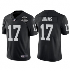 Men's Las Vegas Raiders #17 Davante Adams Black With 2020 Inaugural Season Patch Vapor Limited Stitched Jersey